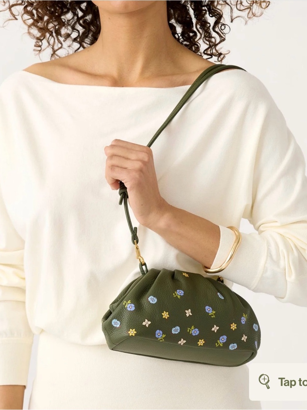 💚Vera Bradley Small Taber Crossbody Bag
Meadow Bouquet Bronze Green in Leather💚